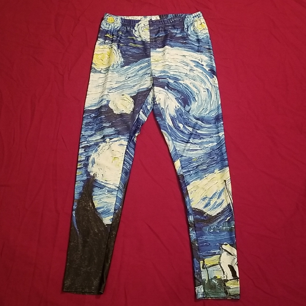 Starry Night Yoga Leggings